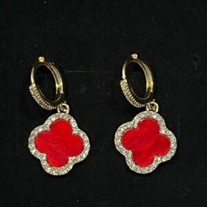 Gold Dangle Earrings for Women 14K Gold Plated Small Huggie Drop Earrings